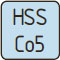 Frezy walcowo-czołowe krótkie z chwytem morse`a wg. DIN845-B-N HSSCo5
